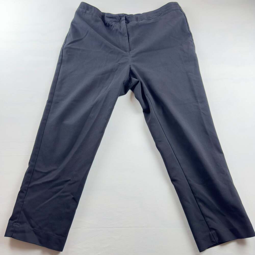 Ruby Rd. Women's Black Mid-Rise Stretch Casual Pants Size 16